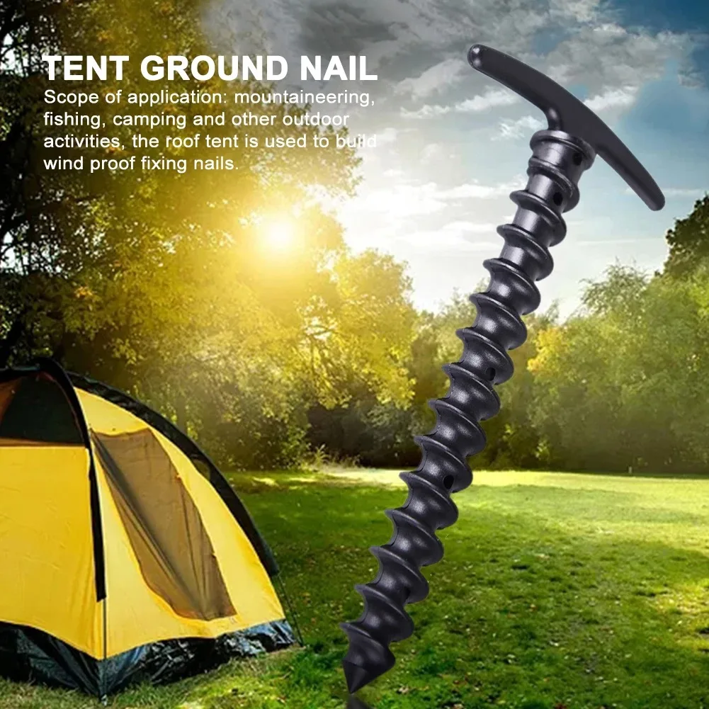 ZHUOHUA 10PCS Tent Plastic Spiral Stakes Outdoor Camping Tent Nails Ground Anchors Windproof Fixed Tents Pegs Screws For Hiking