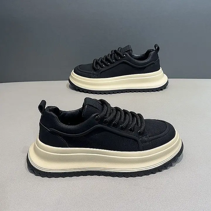 

Мужские повседневные кроссовки 2026: Новинка осени, удобные кеды на платформе, модные универсальные кроссовки для мужчин, увеличивающие рост