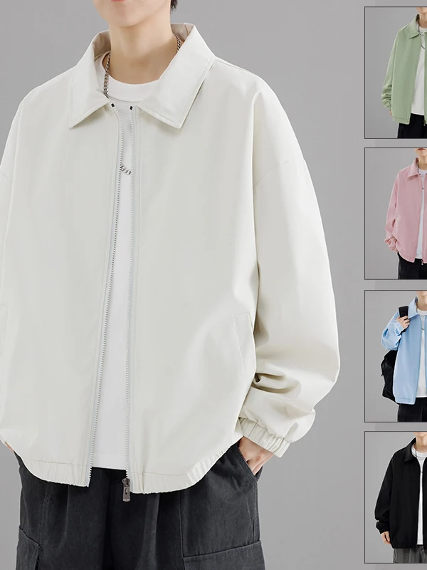 سترة رجالية كبيرة الحجم بياقة من JC Collaborative، بأسلوب الشباب الأمريكي، موديل 2025 الجديد، متعددة الاستخدامات #5