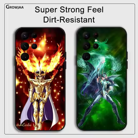 Anime S-Saint S-Seiya Cool Phone Case For Samsung Galaxy S25 S24 S22 S23 Ultra S21 S20 Plus 5G Protective Silicone Funda