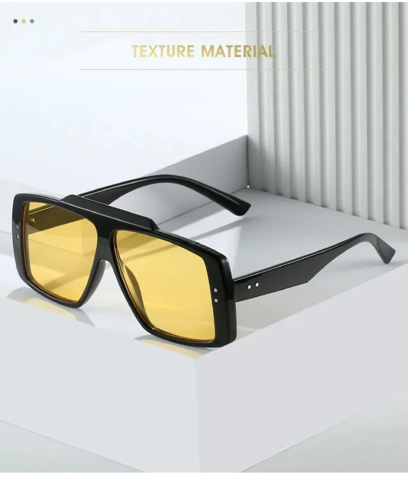 

Luxury Brand Oversized Rectangle Sunglasses Women Designer Fashion Rectangular Sun Glasses Men Vintage Square Sunglass UV400