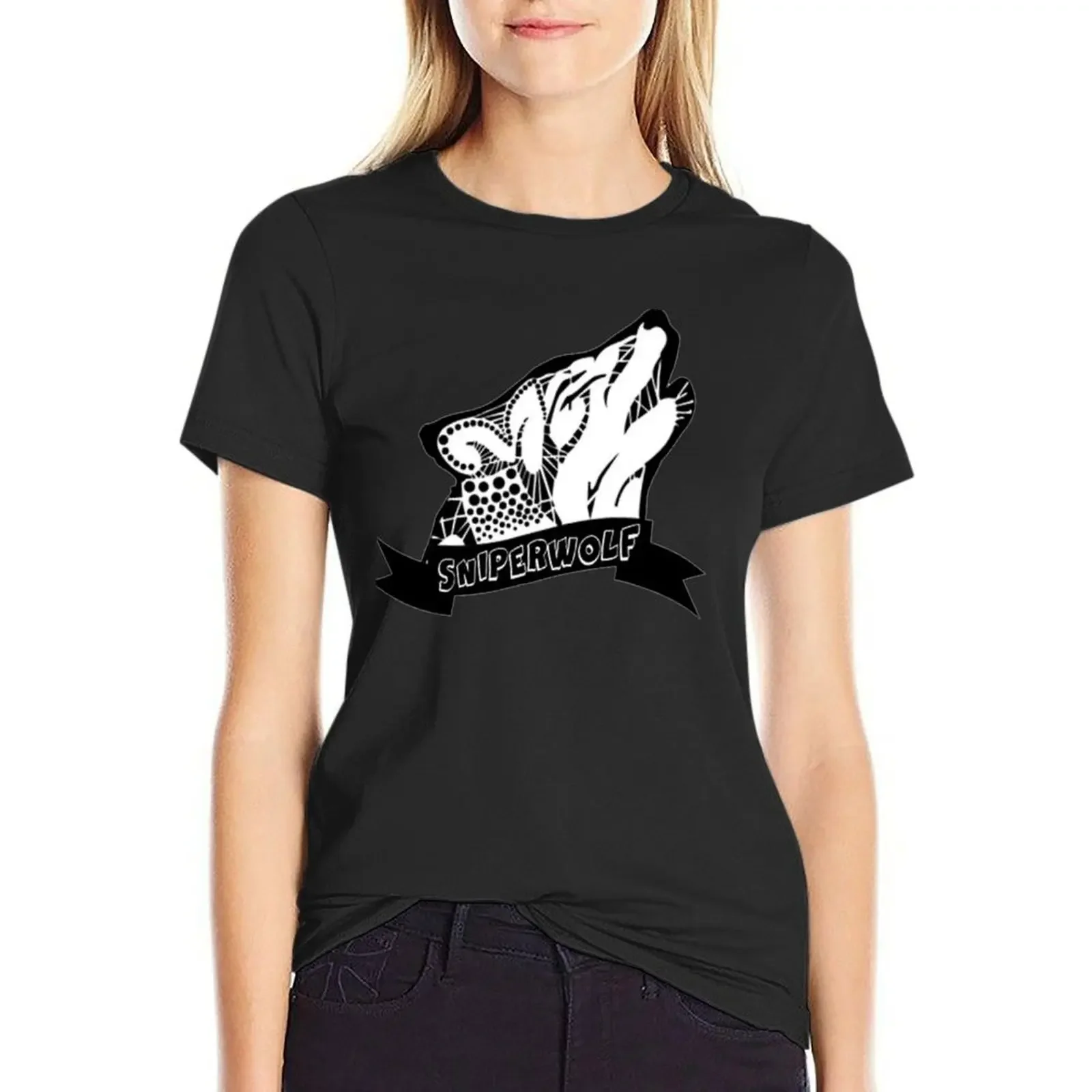 

SSS Sniper Wolf Classic T-Shirt heavyweights korean fashion hippie clothes funny t shirts for Women