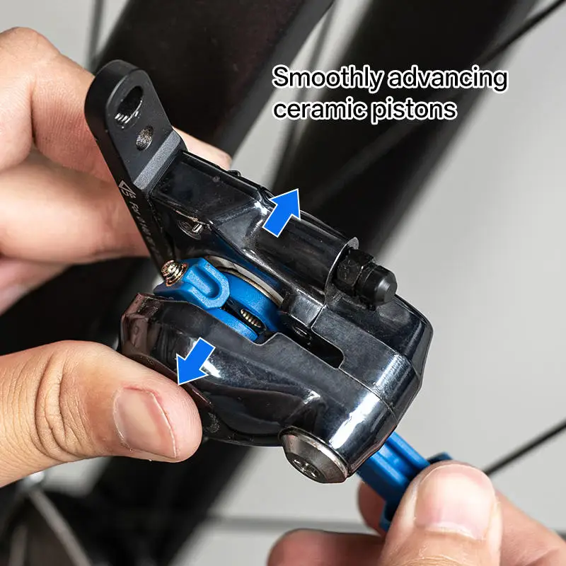 360° Rotatable Bike Oil Disc Piston Reset Hydraulic Brake Caliper Piston Extension Steel Bicycle Brake Pad Spreader Tool