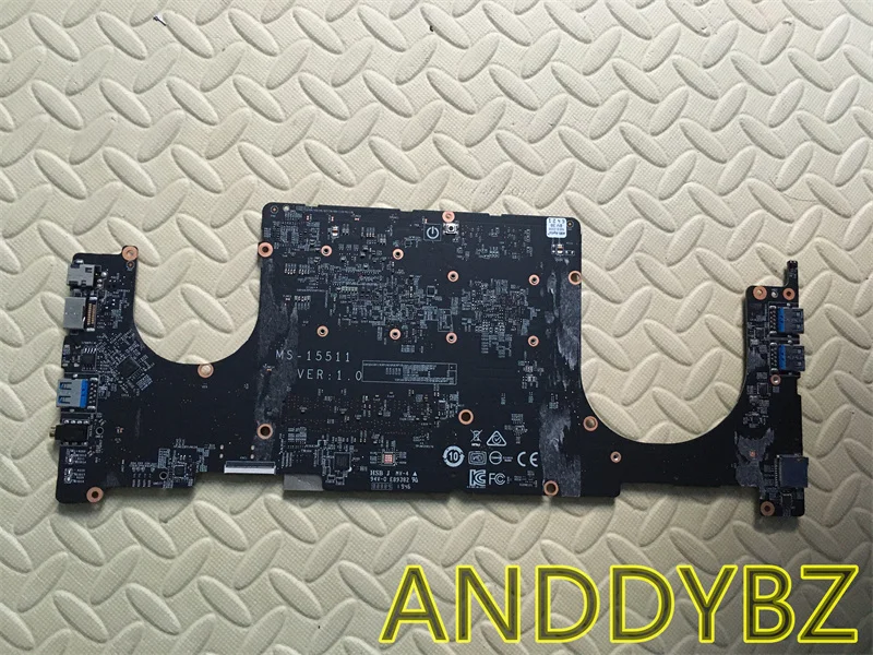 

ДЛЯ MSI Modern 15, A10RAS MS-1551 MS-15511, материнская плата для ноутбука с процессором I5-10210U, тест в порядке
