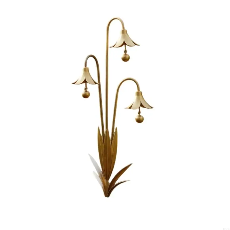Rusty Metal Garden Stake Rusty Bluebell Flower Yard Art Iron Flower Decoration
