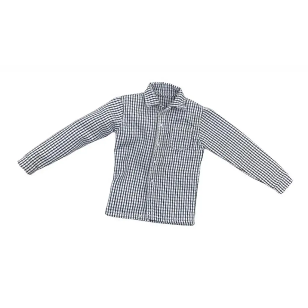 

1/6 Scale Soldier Plaid Shirt Male Clothes for 12inch TBLeague BBI