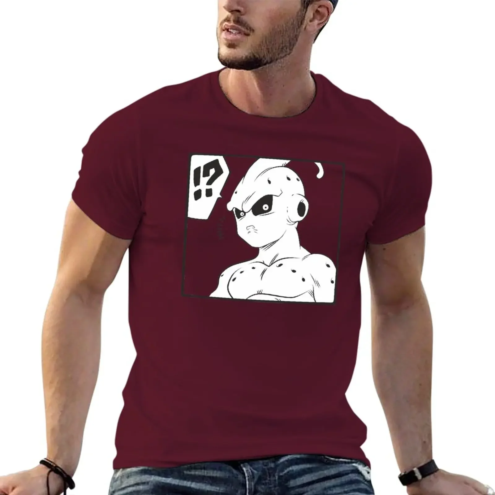 Summer Clothes Tee Shirt Graphics Men Clothes Kid Buu Manga Style T-Shirt Oversized Men Clothing Harajuku Funny Cotton New Top image 3