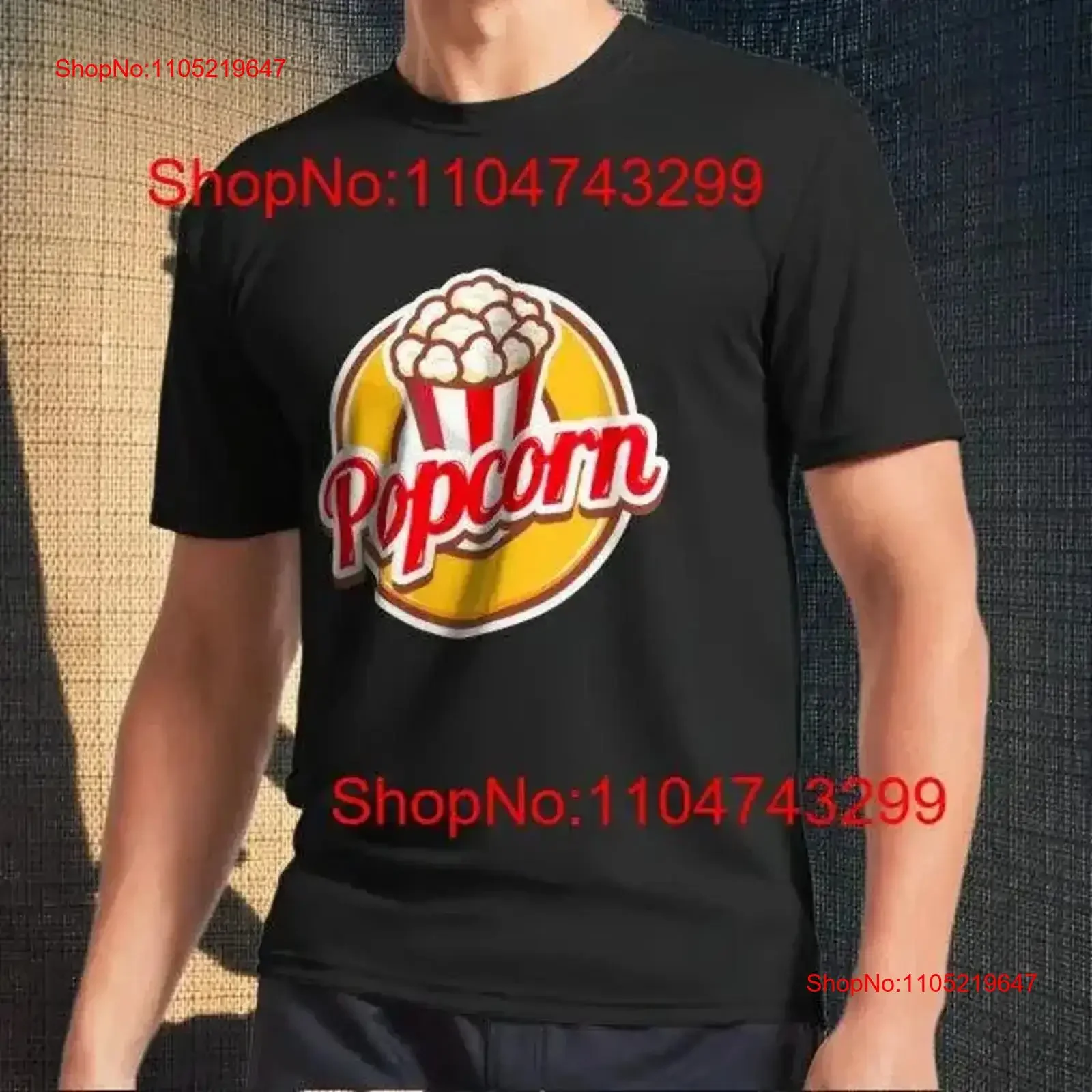 National Popcorn Day Active T Shirt Logo Men's Funny Size S to 5XL vintage Washed Versatile Stylish homme streetwear vintage