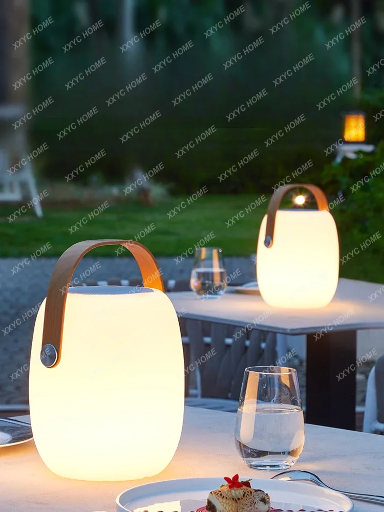 Solar Garden Lamp Terrace Garden Lawn Balcony Layout Atmosphere Outdoor Portable Rechargeable LED