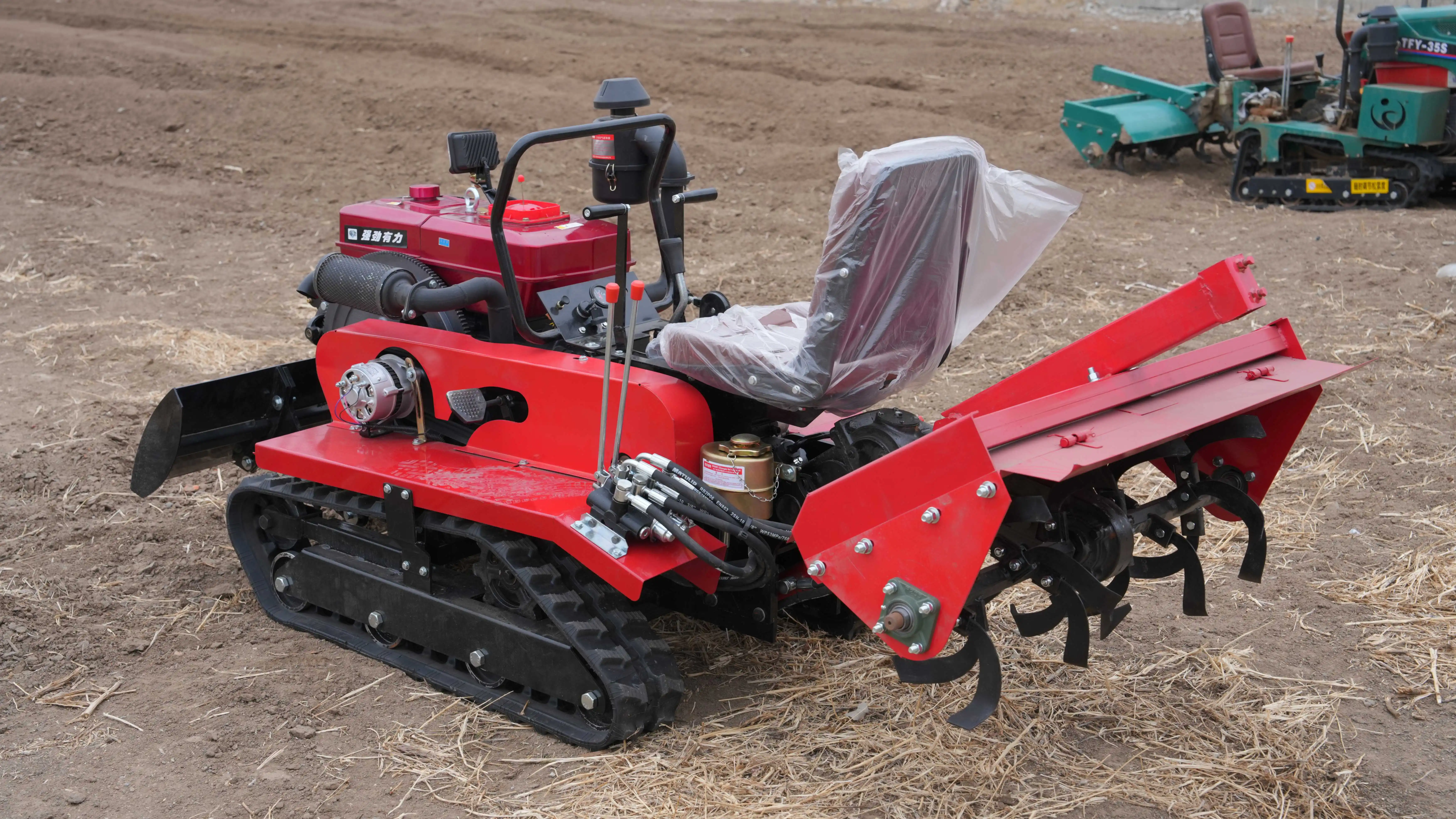 Coltivatore rotativo agricolo da 80 cavalli Nuovo trattore cingolato per terreni arabi Componente motore centrale a lunga durata