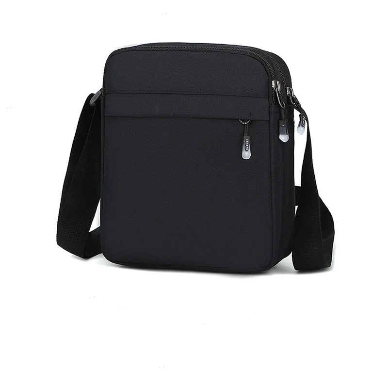 Bolso de hombro de tela Oxford para hombre, bandolera pequeña, informal, Simple, para teléfono móvil, cartera con solapa, tarjetero