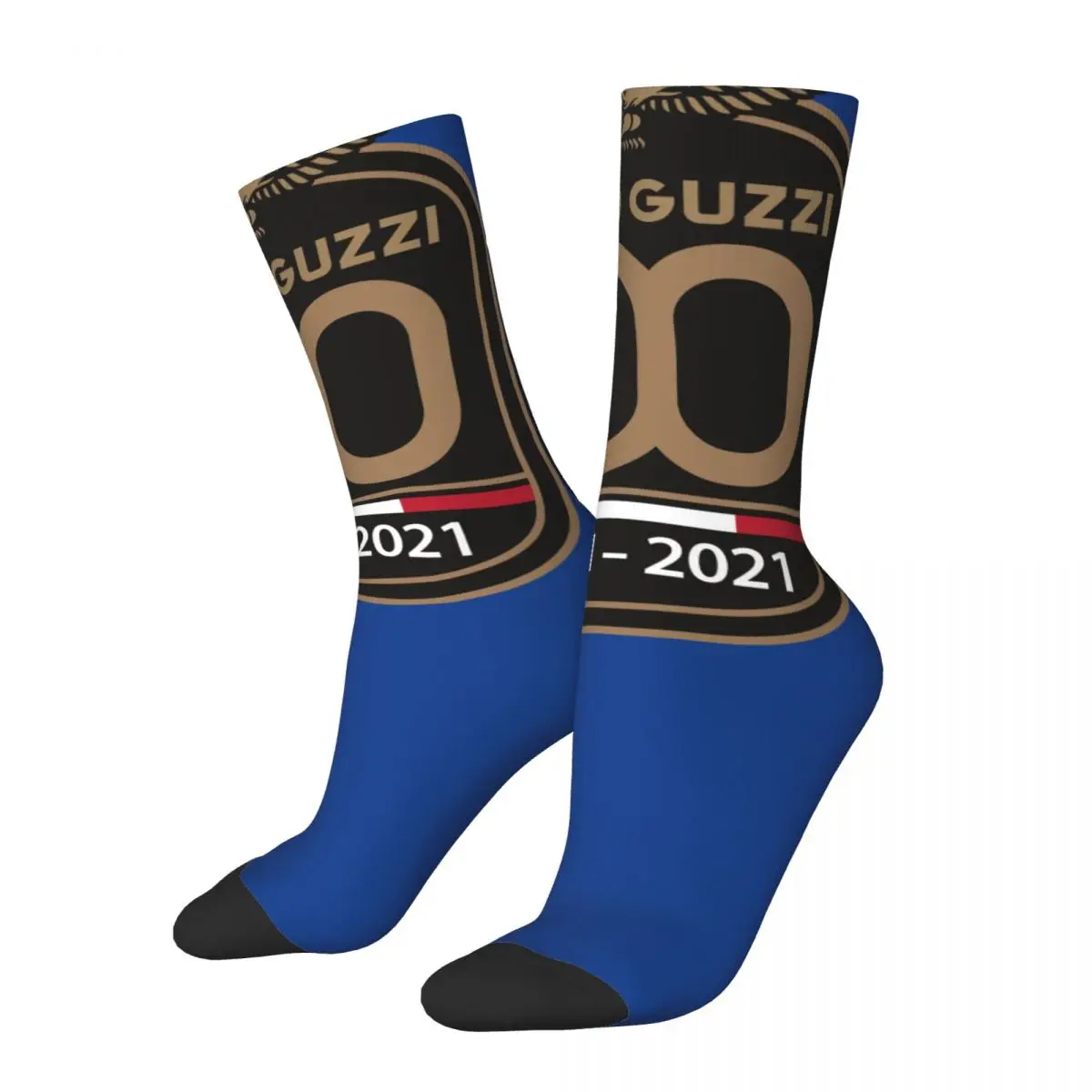 

Retro Moto Guzzi Italy Skateboard Socks Motorcycle Racing Motorcross Polyester Long Socks for Unisex Non-slip