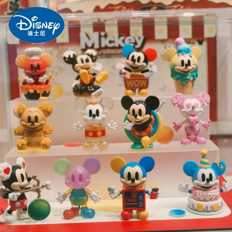 Disney Mickey Childhood Of Boundless Imagination Series Blind Box Toys Kawaii Anime Action Figure Caixa Caja Birthday Gift 