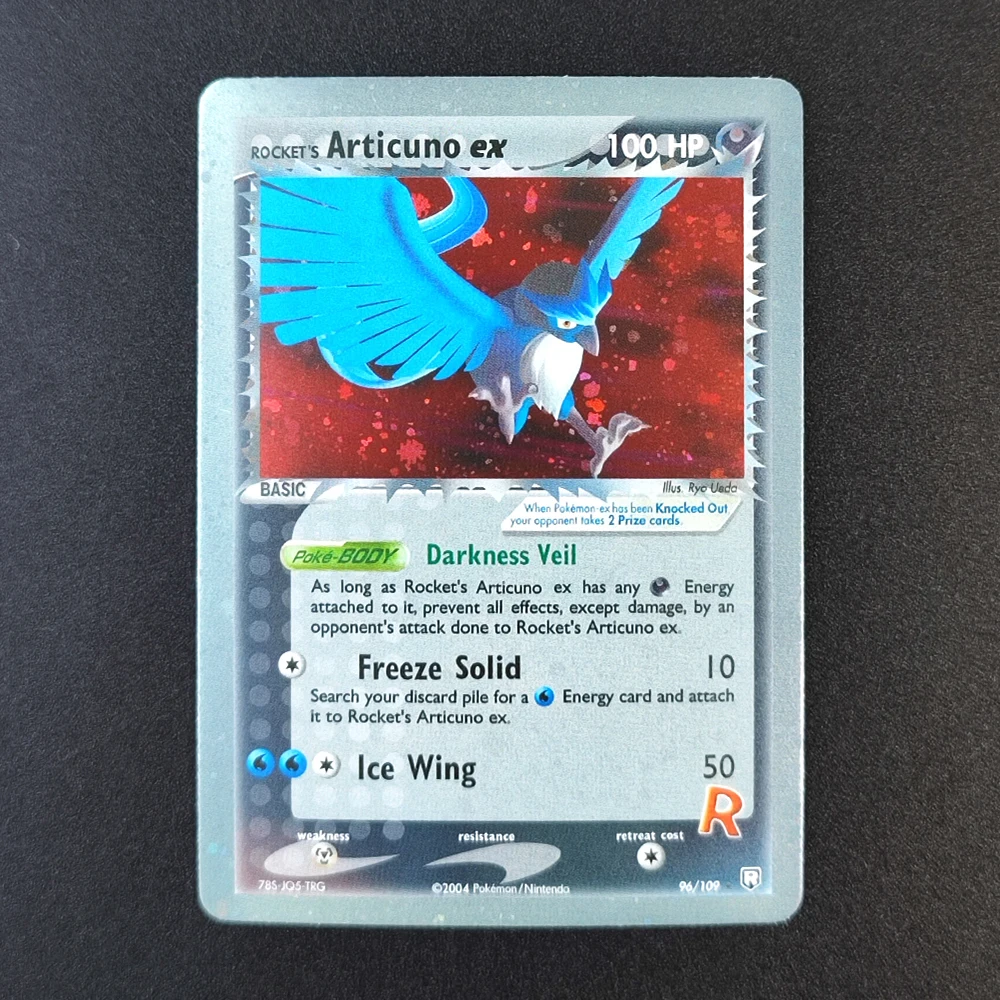 Diy English TCG Card Ex Ruby & Sapphire Team Rocket Returns Rocket's Mewtwo Snorlax Entei Articuno Zapdos Ex Collection Card