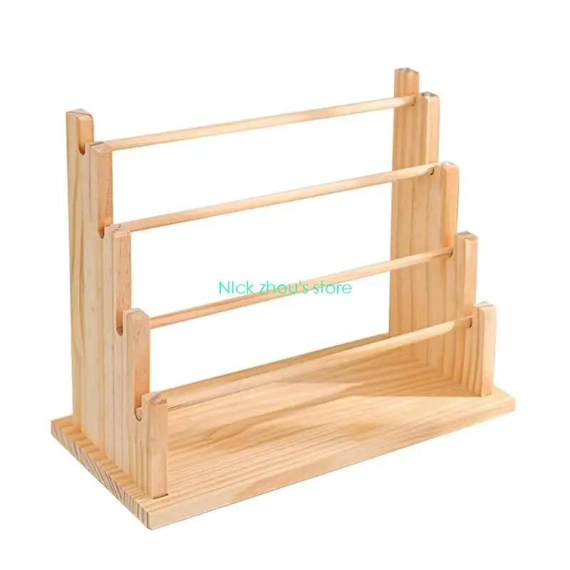 E15E حل تخزين الأساور متعدد الطبقات الخشبي لمتاجر المجوهرات