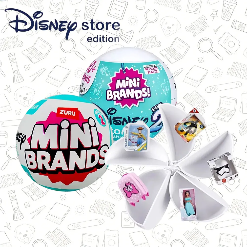 

ZURU 5 Surprise Mini: Серия Disney 2, мини-фигурки из мультфильмов, таинственная коробка, коллекция Miniverse, подарочные игрушки, более 60 мини-фигурок для коллекционирования
