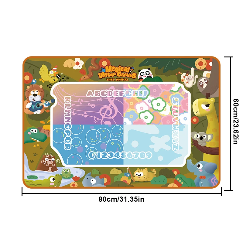 Water Doodle Mat 31 X 23 Inch Kids Painting Writing Color Doodle Drawing Mat Toy Bring Magic Pens Educational Toys