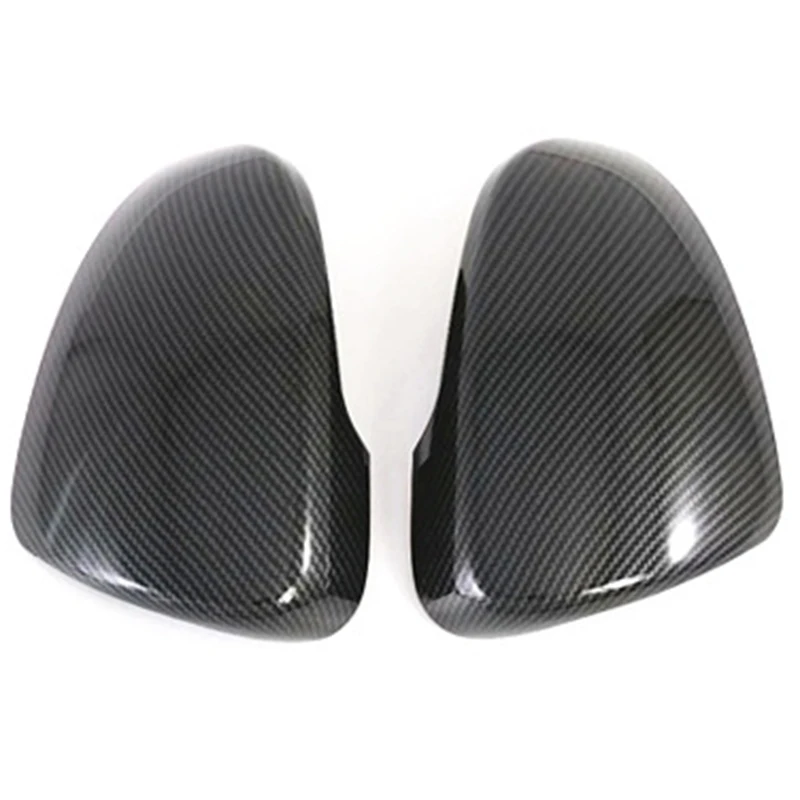 1 Pair Carbon Fiber Car Review Mirror Cover Cap Accessories for Hyundai Tucson 2015-2020