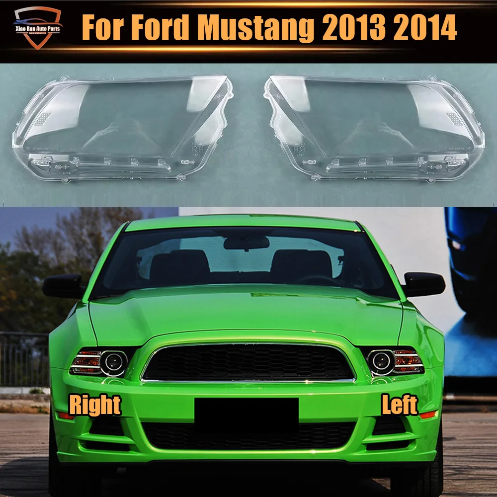 

For Ford Mustang 2013~2014 Headlight Cover Lens Transparent Lamp Shell Lampcover Plexiglass Replace The Original Lampshade