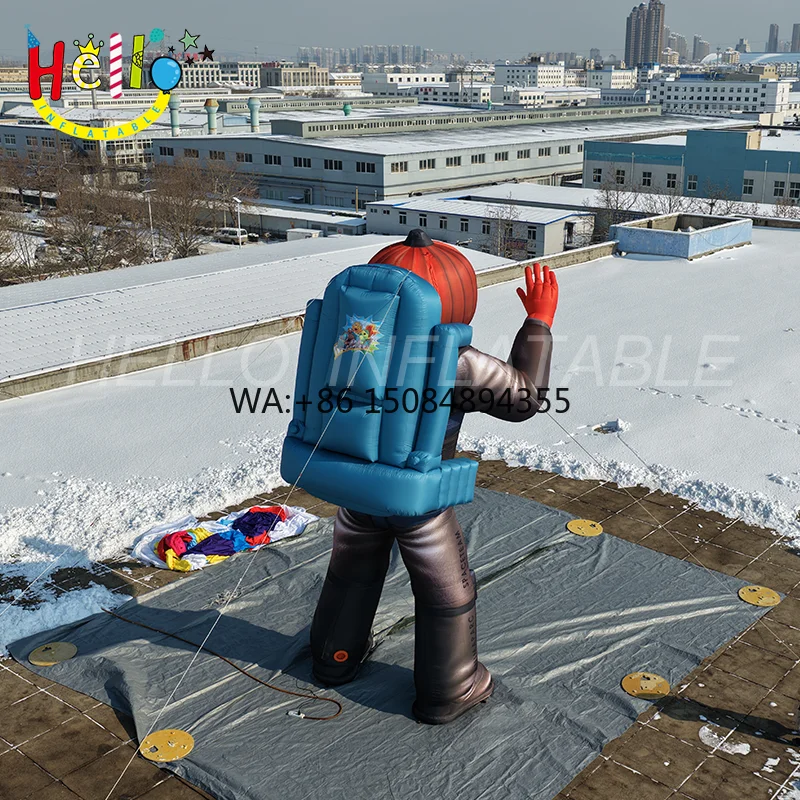 Carnival Decorative High-quality Custom Inflatable Cartoon Astronaut Model Giant Inflatable Spaceman with LED