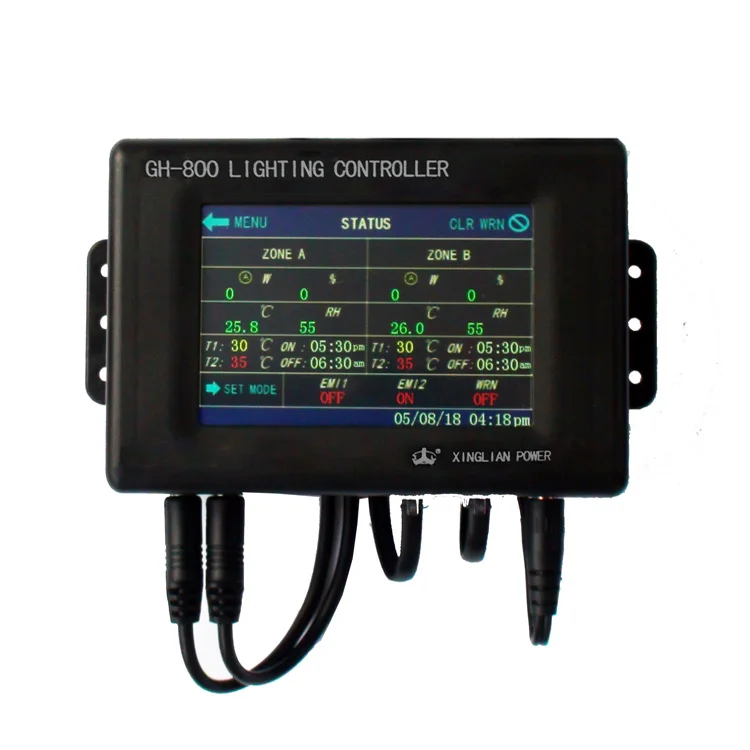 touch screen grow light digital controller for green house