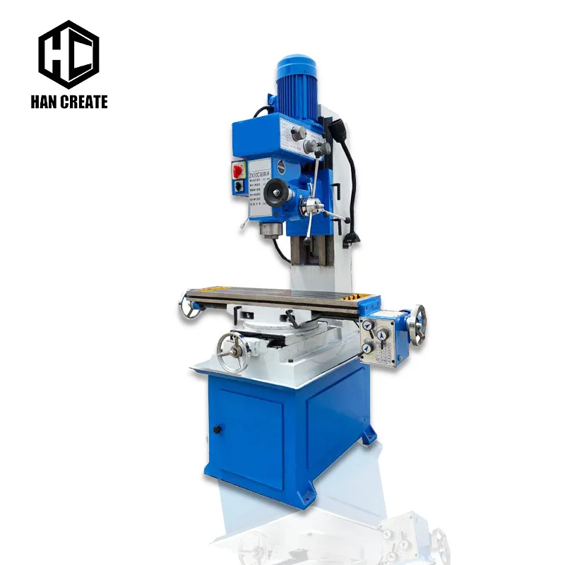 Drilling and Milling Machine Tool ZX50C Automatic Feeding Both Vertical and Horizontal Uses for Cutting Tapping Metal