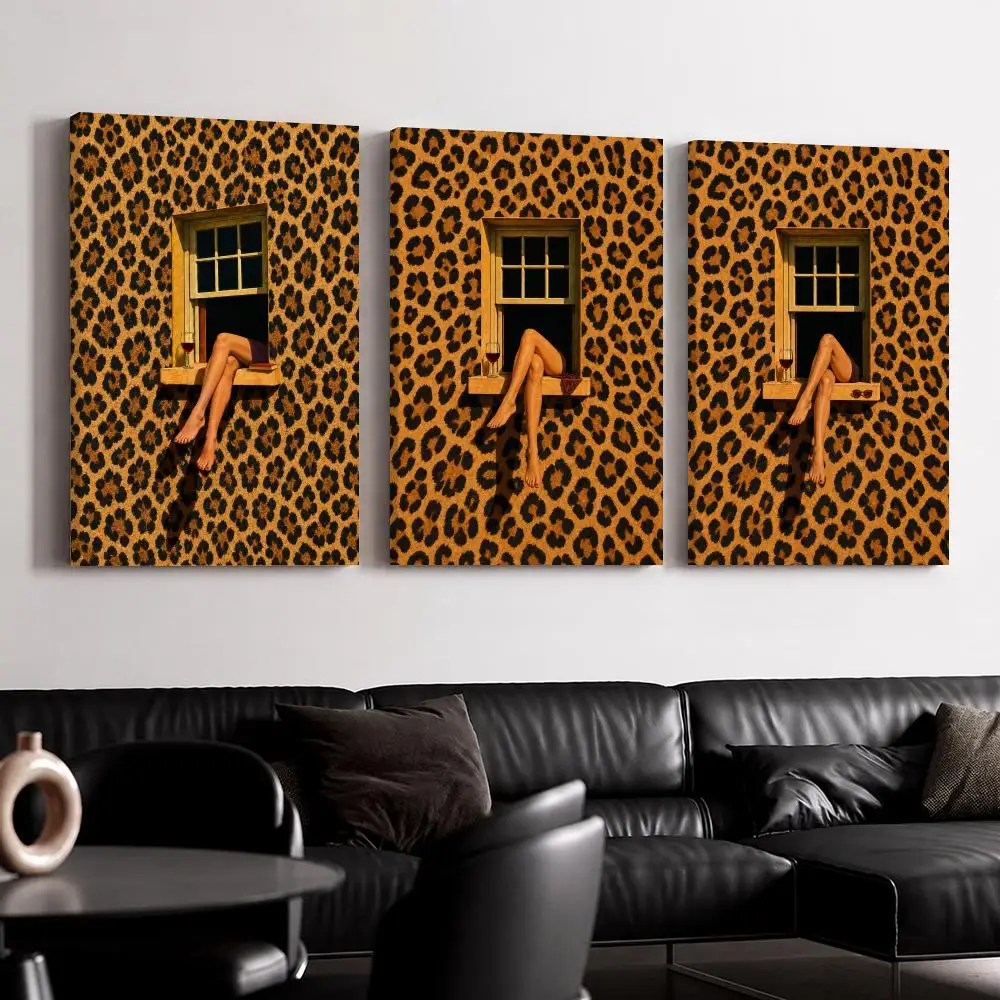 Showcasing Beautiful Legs Framed Wall Painting Canvas Poster Ready to Hang Wall Art for Bedroom Living Room Home Decor Gift