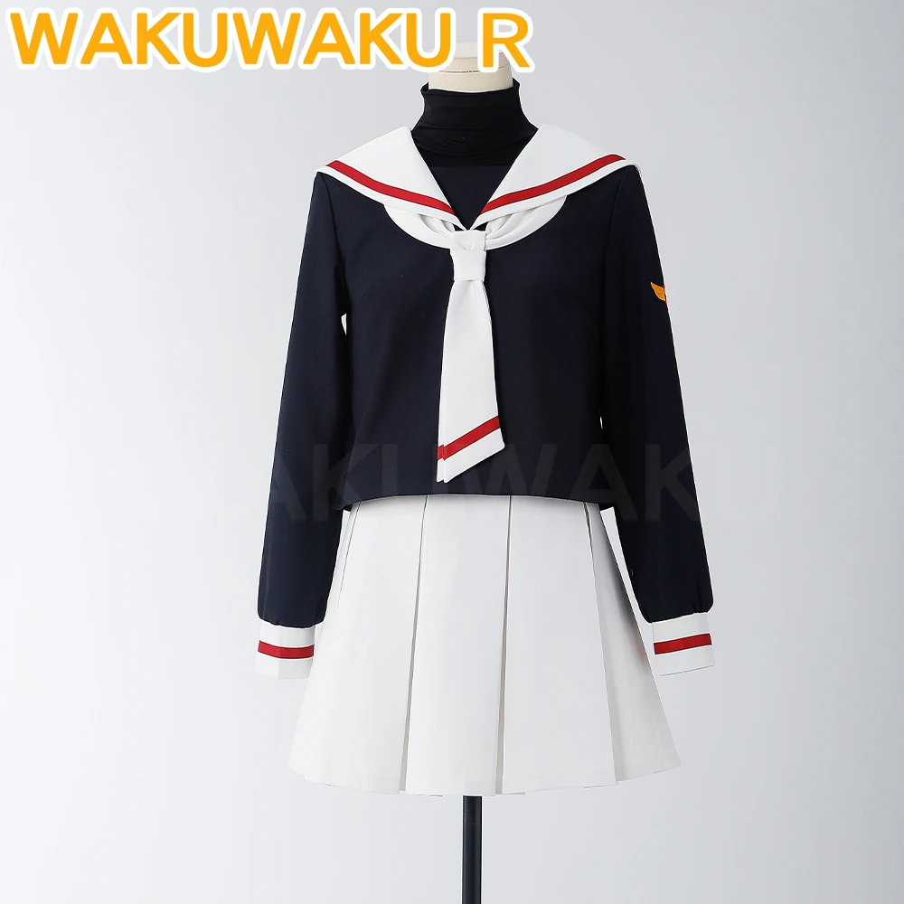 

Kinomoto Sakura Cosplay Costume Anime Card Captor Sakura Cosplay WakuWaku-R Women School Uniform JK Costume Sakura Cosplay