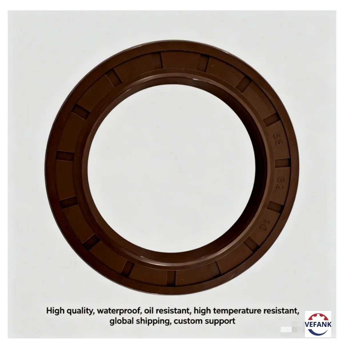 

58*82*10mm Oil Seal, NBR, Brown, High-quality oil seal, factory direct sales, worldwide shipping, suitable for automotive repair