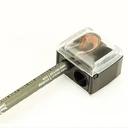 New High-end 2 Holes Precision Cosmetic Pencil Sharpener Stainless Steel Efficient Labour-saving Sharpeners School Tool