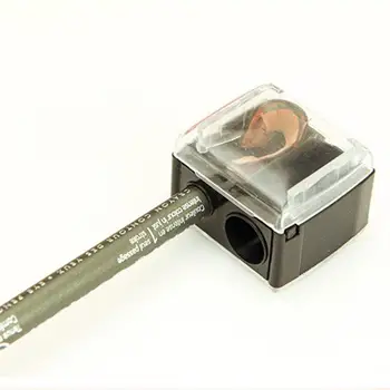 New High-end 2 Holes Precision Cosmetic Pencil Sharpener Stainless Steel Efficient Labour-saving Sharpeners School Tool