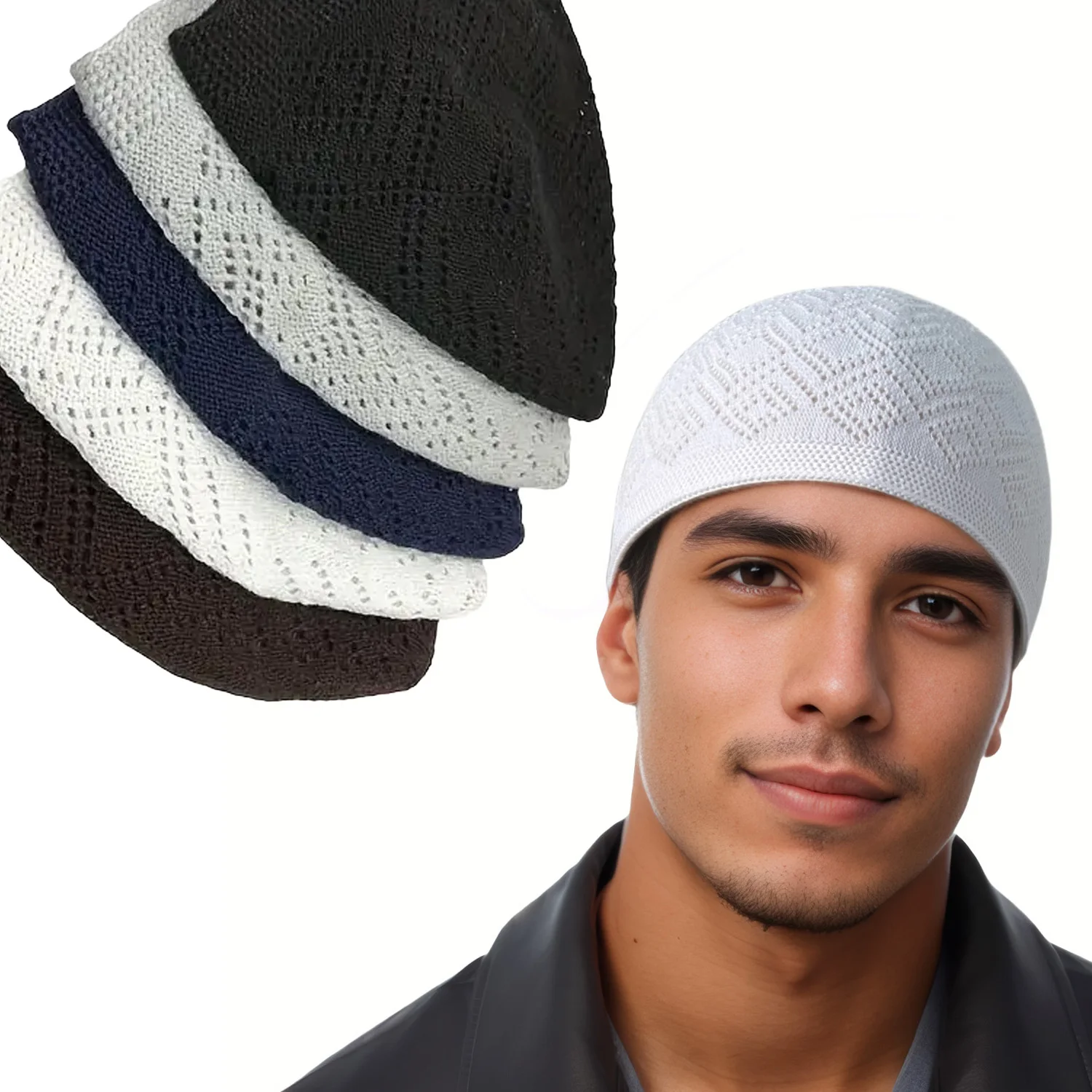 Knitted Hat, Lightweight Men's Knitted Head Cover,