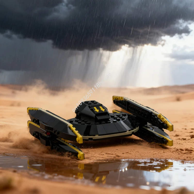 

194 шт. MOC Droid Starfighter Space Blacktron Ied модель здания рождественские подарки блоки сборка DIY идея кирпичная игрушка детский день рождения