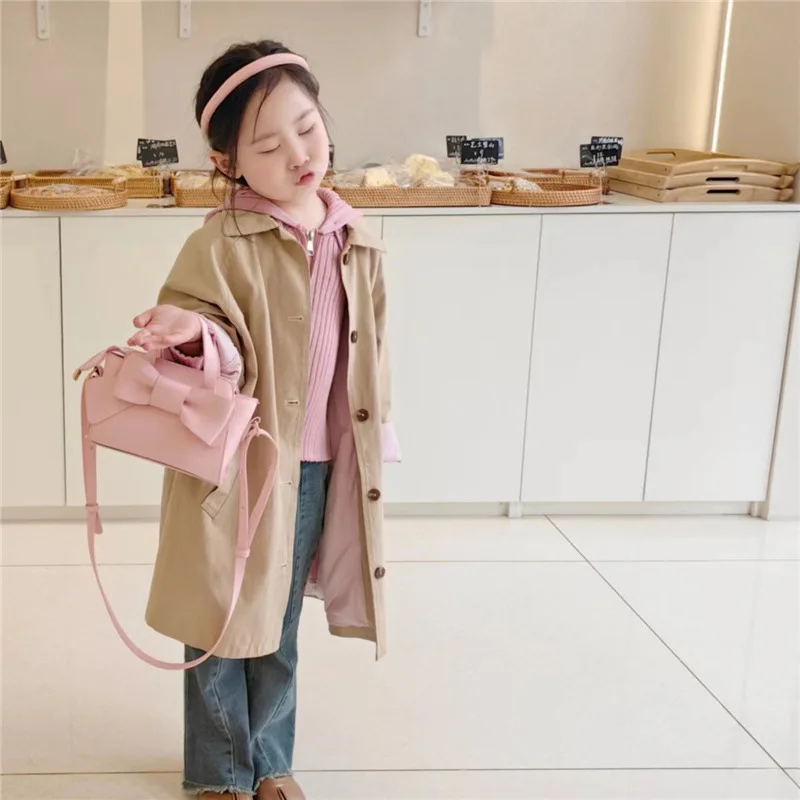 Bow shaped children handbag fashionable solid children crossbody bag for women children messenger bags сумка женская bolsa 2024