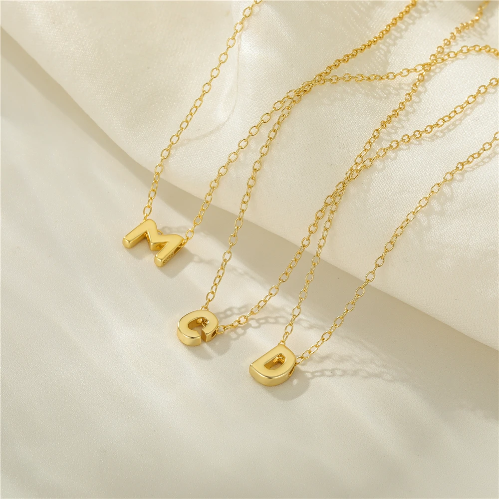CANNER A-Z 26 lettere collana collana in argento Sterling 925 per donna 2022 oro 18 carati catena di gioielli collana girocollo Collares regali
