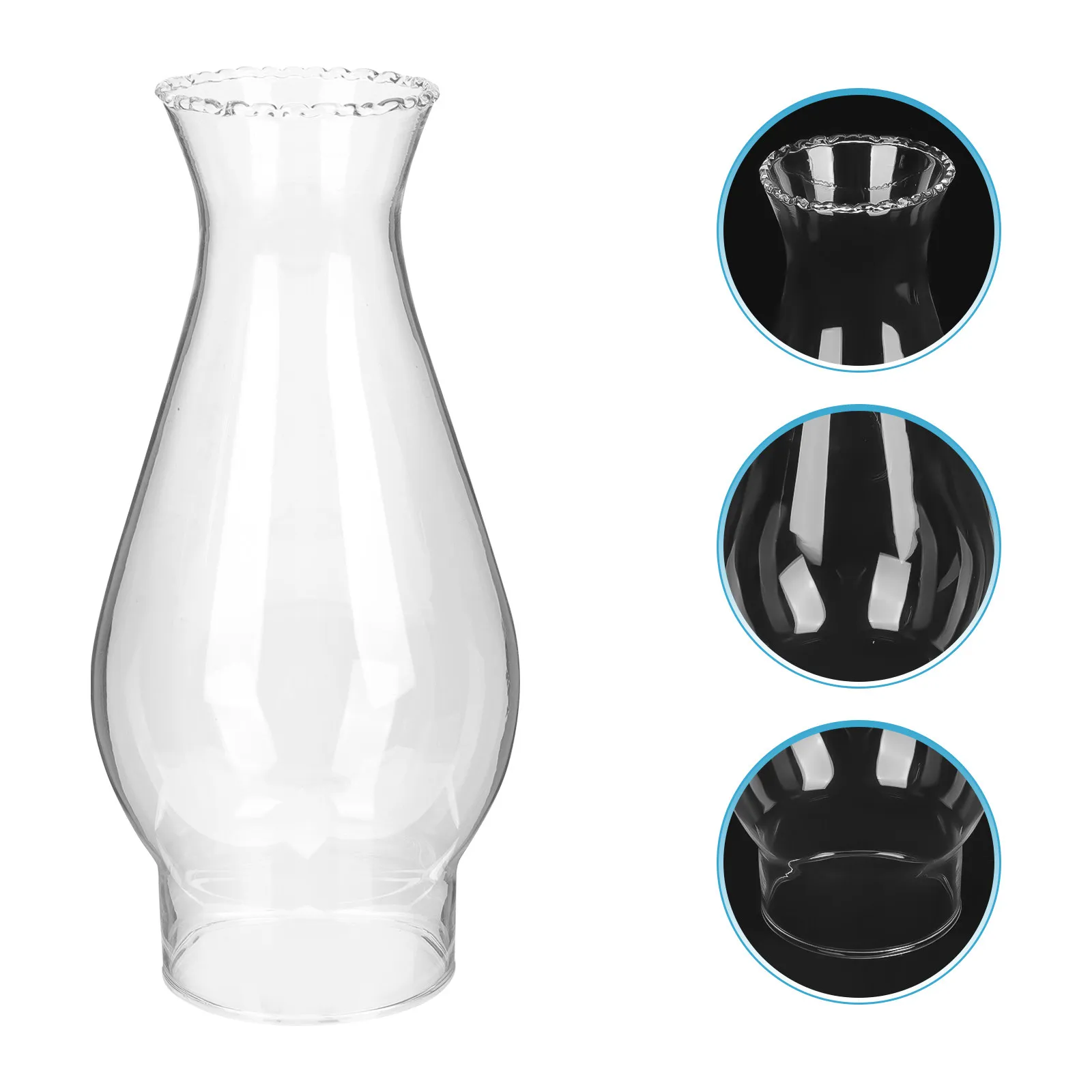 

Creative Retro Glass Oil Lamp Chimney Cover Lantern Replacement Outdoor Camping Lamp Shade Transparent Craft Light