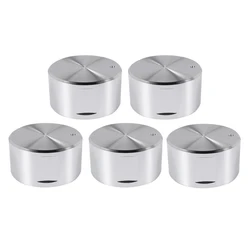 5 Pcs Metal Gas Stove Knobs 8mm Cooker Control Range Oven Knob Burner Knob Gas Hob Switch Replacement Accessories