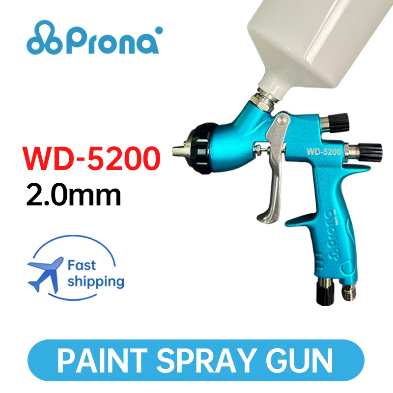 WD 5200 nozzle 2.0mm Prona paint spray gun Primer large area spray paint gun automotive paint gun