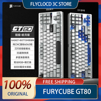 FURYCUBE GT80 3mode Game Mechanical Keyboard USB/2.4g/Wireless Bluetooth Keyboard Hot swap RGB Customize Gaming Keyboards Gift