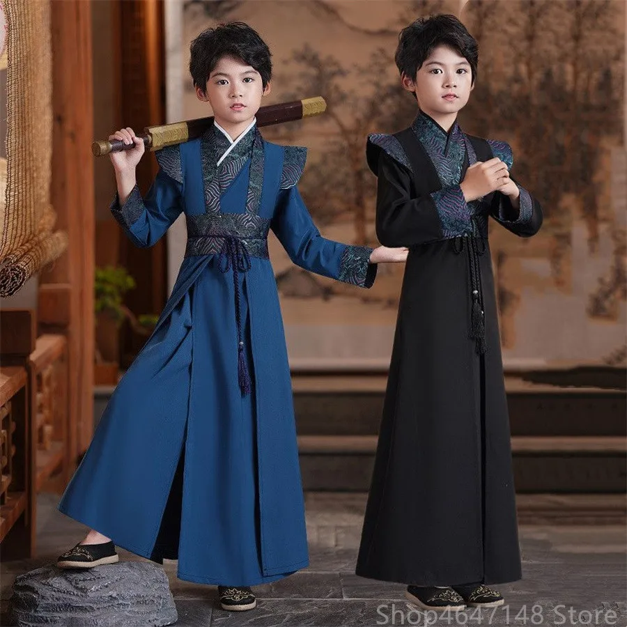 Traditional Chinese Costume Cosplay Children Ancient Stage Outfit Girl Suit Kids Clothes Vestido chinese Baby Hanfu Dress Boy Se