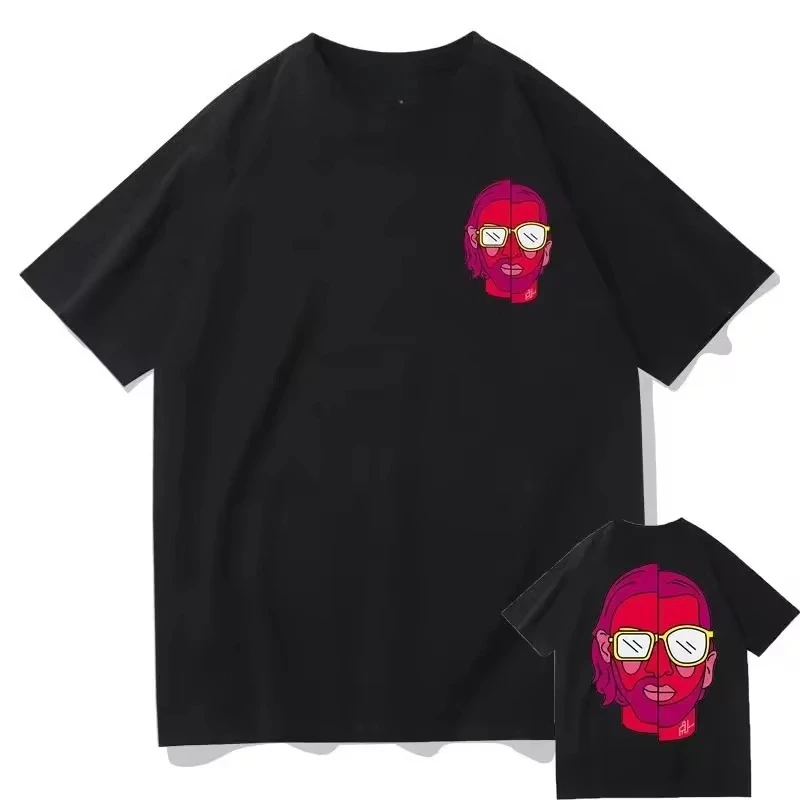 

Harajuku Tees Men's Streetwear Le Monde Chico Print Tshirt Album PNL French Rap Graphic T-shirt Hip-Hop T Shirts Men_Women Brand