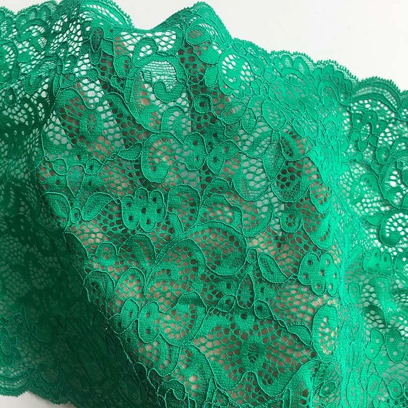 Stretch Elastic Lace Trims para costura lingerie, verde, roupa interior, sutiã, vestido de dança, decoração, 30 jardas, 2024, 2024