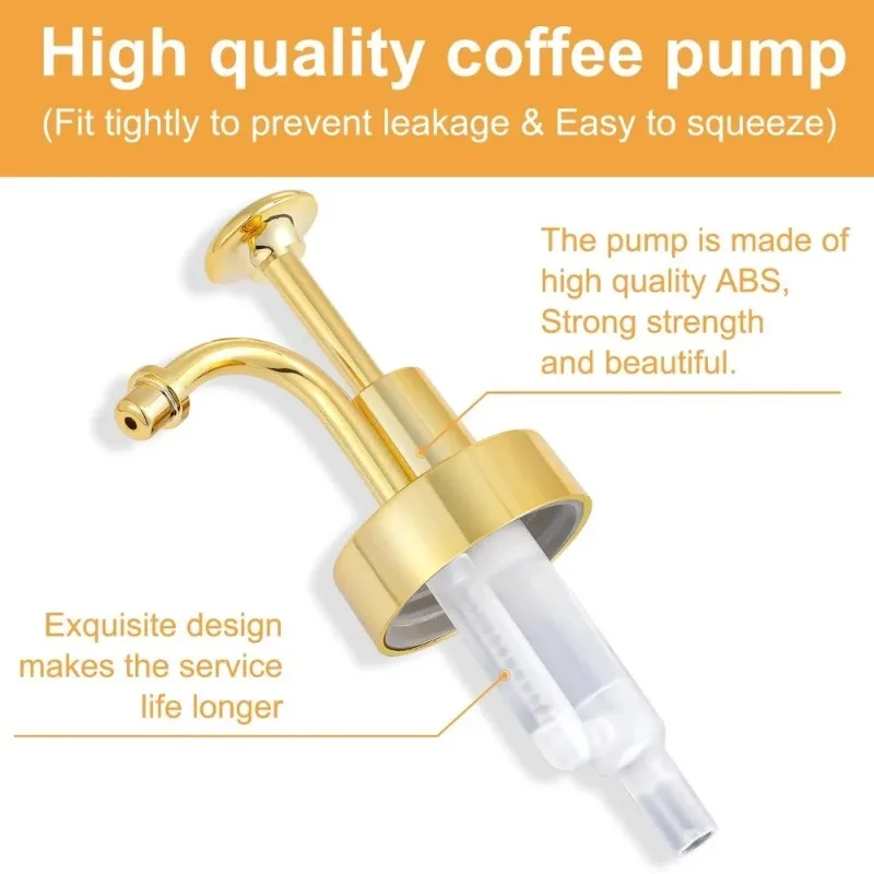 Drinkware Coffee Syrup Dispenser Accessories 1/2 Pack 16oz/500ml Syrup Dispenser with Funnel Syrup Pump Dispenser Leak Proof view 5