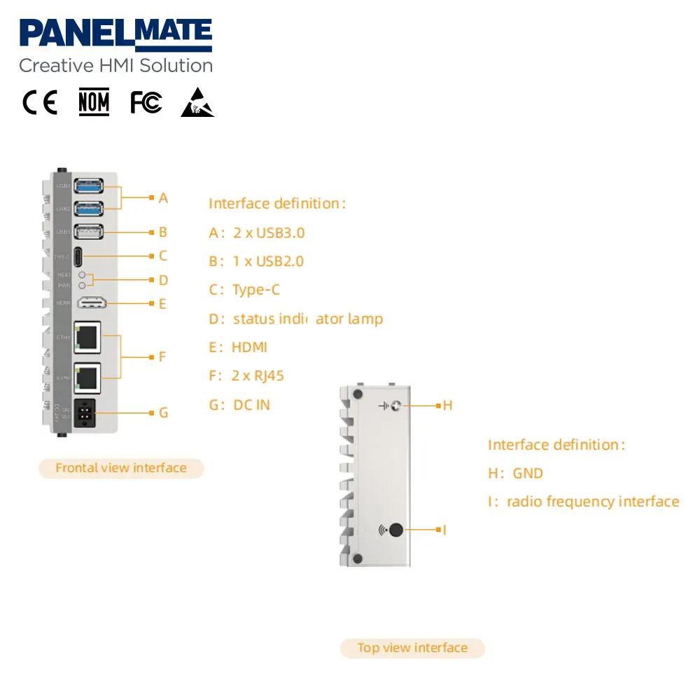Raspberry CM5 Box PC with 2G RAM 16G Industrial Components for HMI PLC Codesys Control with RTE License