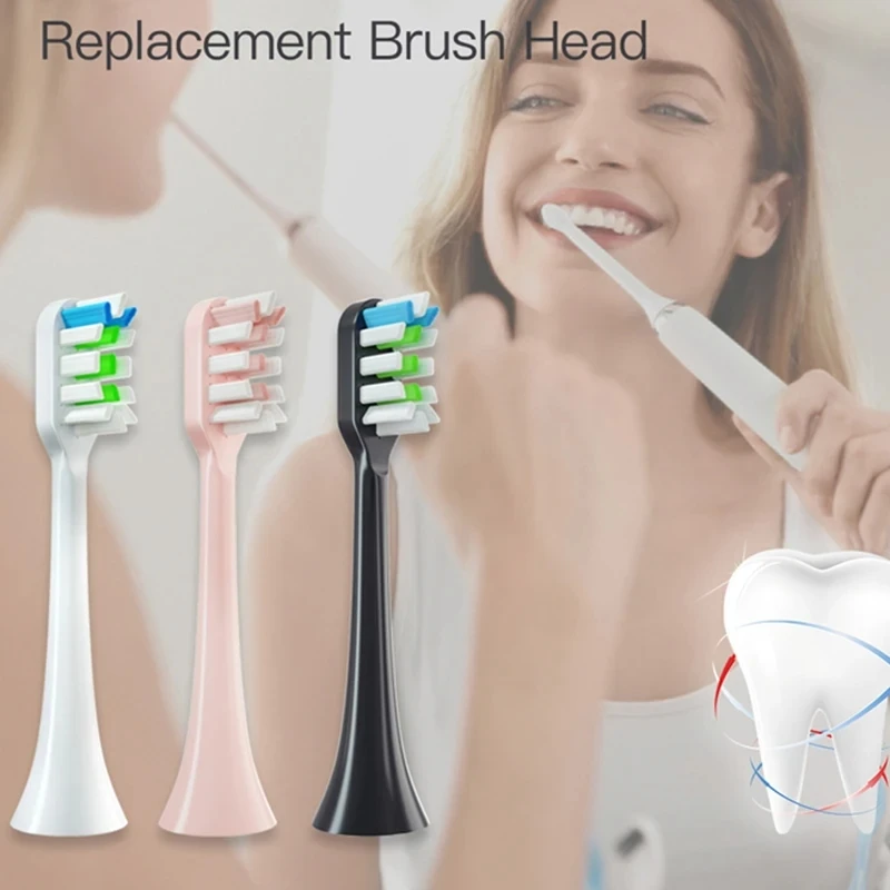 10pcs Replacement Brush Heads for Xiaomi SOOCAS X3 X5 V1 X3U Soft Bristle Electric Toothbrush Dupont Bristle Sealed Packed