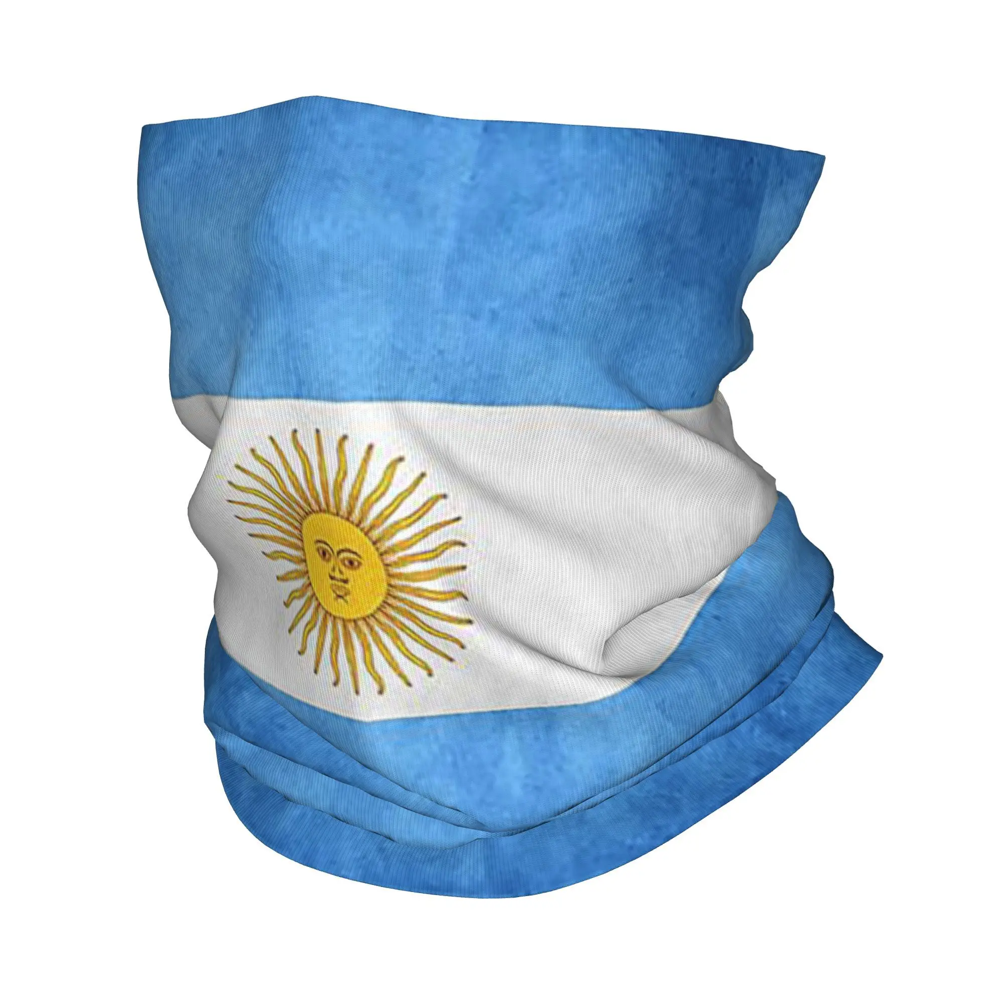 Argentinië Argentijnse vlag Nationale vlag van Argentinië Bandana Halsbeenkap Gedrukte magische sjaal Multifunctionele bivakmuts Fietsen