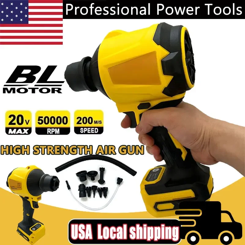 

Fit Dewalt Air Blower Brushless Cordless Dusting Machine Electric Dust Blower Inflator Handheld Fan For Dewalt 20V Battery