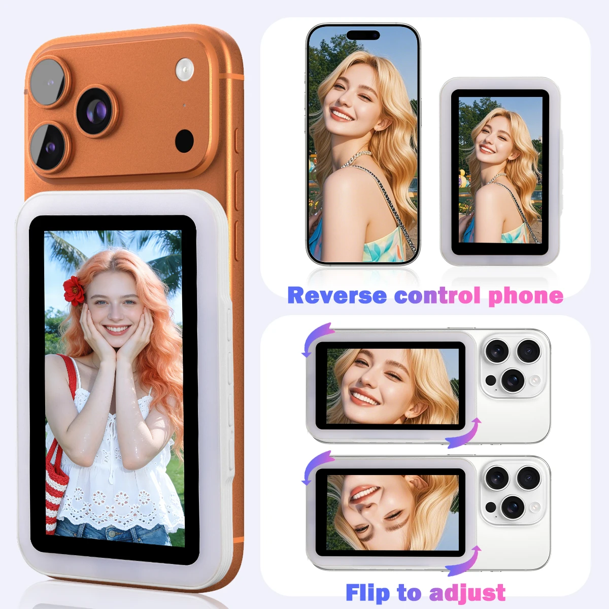 Photography Zoom - Selfie Monitor Screen for iPhone with
