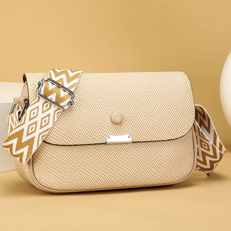 

Premium Wide Shoulder Strap Bag Women's New Popular Fashion Versatile Small Bag Going Out Shoulder Bag Messenger Bag