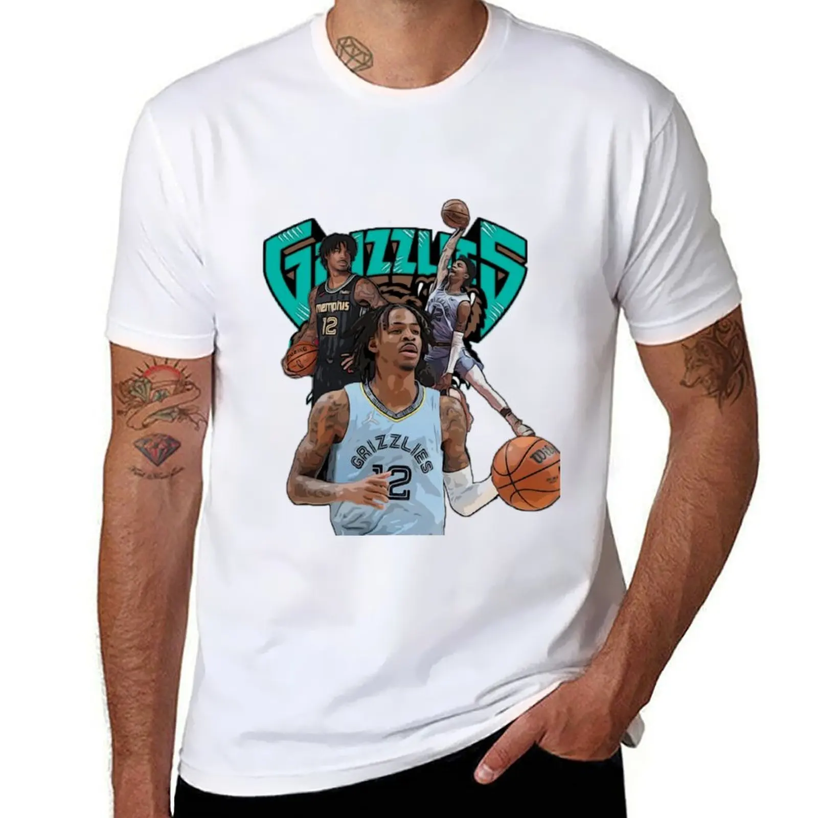 

man Memphis shirt Grizzlies Ja T-Shirt cotton the t Morant pack of shirt quality t high t cotton shirt personalised